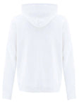 Balmain Foil Tape Logo Print Hoodie in White