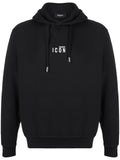 Dsquared2 Small Icon Print Hoodie in Black