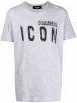 Dsquared2 Icon Spray Cotton T-shirt Grey