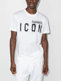 Dsquared2 Spray Icon print T-shirt in White
