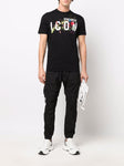Dsquared2 Icon Paint Splattered T-shirt Black