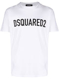 Dsquared2 Slouch Logo-print T-shirt in White