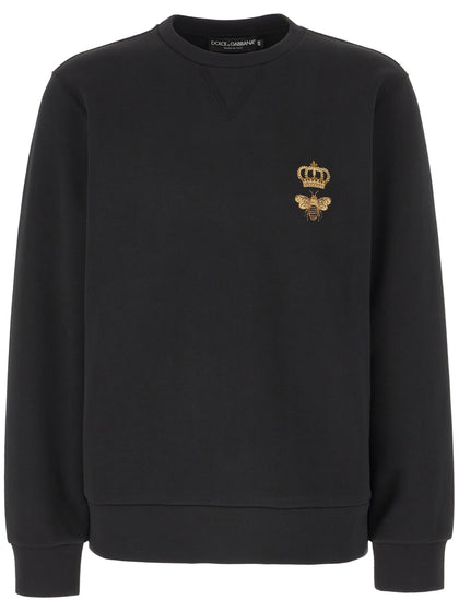 Dolce & Gabbana Bee Logo Sweatshirt in Black