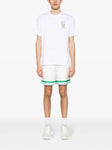 Casablanca Le Jeu Coloure Printed T-Shirt in White