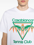 Casablanca Playful Eagle Tennis Club Printed T-Shirt in White