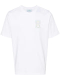 Casablanca Tennis Pastelle Printed T-Shirt in White