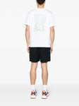 Casablanca Tennis Pastelle Printed T-Shirt in White