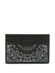 Amiri Pebbled Bandana Card Holder in Black
