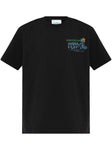 Casablanca Pentathlon Printed T-Shirt in Black