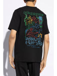 Casablanca Pentathlon Printed T-Shirt in Black