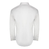 Aquascutum Embroidered Logo Long Sleeve White Shirt