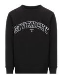 Givenchy Embroidered Logo Crewneck Sweatshirt in Black