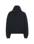 Balenciaga Back Flip Round Hoodie Oversized Black