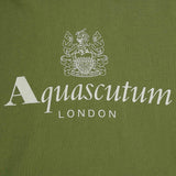 Aquascutum ACTIVE BIG LOGO HOODIE FW23 SW001 27 Green Hoodie Mens S