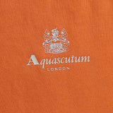 Aquascutum ACTIVE SMALL LOGO CREW FW23 SW006 23 Orange Jumper Mens S