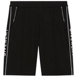 Givenchy Classic Fit Branded Side Logo Black Shorts L