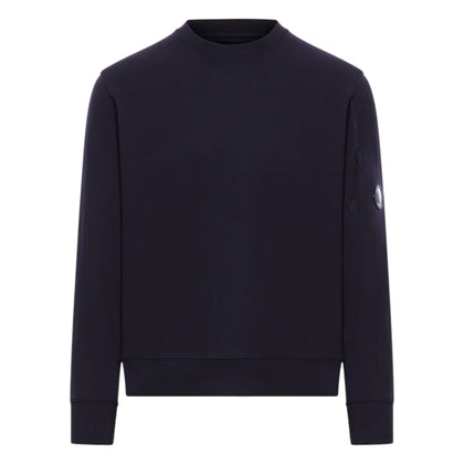 C.P. Company Diagonal Raised Fleece Lens Navy Sweatshirt