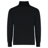 C.P. Company Merino Wool Turtleneck Black Sweatshirt