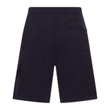 C.P. Company Diagonal Raised Embroidered Logo Navy Shorts