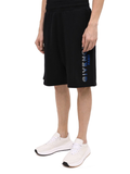 Givenchy Paris Gradient Logo Embroidered Sweat Shorts in Black