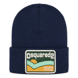 Dsquared2 Canadian Heritage Beanie in Navy Blue