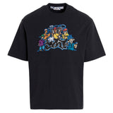 Off-White Graff Pupp Over Skate Short Sleeve Tee Outerspace S