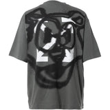 Off-White Teddy Arrow Logo Over Skate Fit Steel Iron T-Shirt