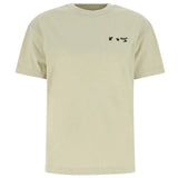 Off-White OW Logo Regular Fit Beige T-Shirt XXS