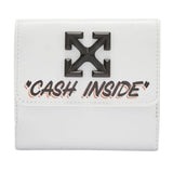 Off-White Quote Logo White Jitney French Purse