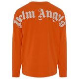 Palm Angels Classic Logo Long Sleeve Orange T-Shirt XS
