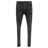 Amiri Slim Fit Distressed Amiri Logo Aged Black Denim Jeans W31 L32 / 32L