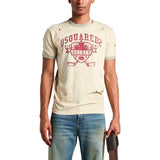 Dsquared2 Contrast Graphic T-Shirt Champagne S