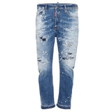 Dsquared2 Medium Sea Salt Wash Bro Jeans Navy Blue W30