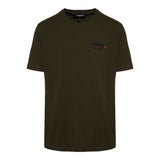 Dsquared2 Regular Fit Rubber Logo T-Shirt Military XS