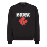 Dsquared2 Horror Maple Leaf Cool Fit Crewneck Sweatshirt Black M