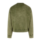 Dsquared2 Marble Dyed With Vanish Spot Cypro Fit Sweatshirt Military Green M