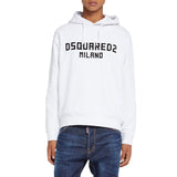 Dsquared2 Cool Fit Hoodie Green Red Print White Black Print S