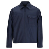 Stone Island All Weather Cotton Canvas Ghost Navy Overhsirt
