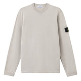 Stone Island Light Raw Hand Organic Pearl Grey Sweatshirt