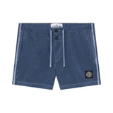 Stone Island Crinkled Nylon Slate Blue Swim Shorts