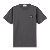 Stone Island Compass Patch Logo Lead Grey T-shirt