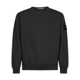 Stone Island Brushed Organic Cotton Lead Grey Sweatshirt