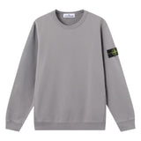 Stone Island Brushed Organic Cotton Grey Sweatshirt