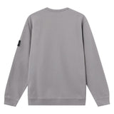 Stone Island Brushed Organic Cotton Grey Sweatshirt