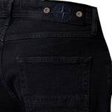 Stone Island Stretch Black Denim Rinsed Slim Jeans