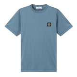 Stone Island Compass Patch Logo Steel Blue T-shirt