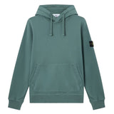 Stone Island Organic Cotton Ocean Green Hoodie
