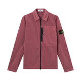 Stone Island Nylon Metal Zip-Up Geranium Pink Overshirt