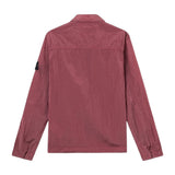 Stone Island Nylon Metal Zip-Up Geranium Pink Overshirt