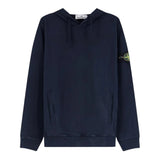 Stone Island Brushed Organic Cotton Navy Hoodie